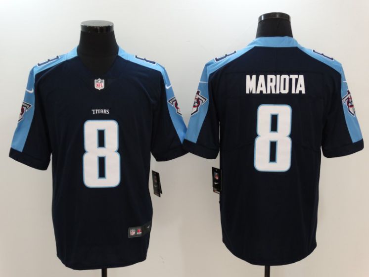 Men Tennessee Titans #8 Mariota Black Nike Vapor Untouchable Limited NFL Jerseys->tennessee titans->NFL Jersey